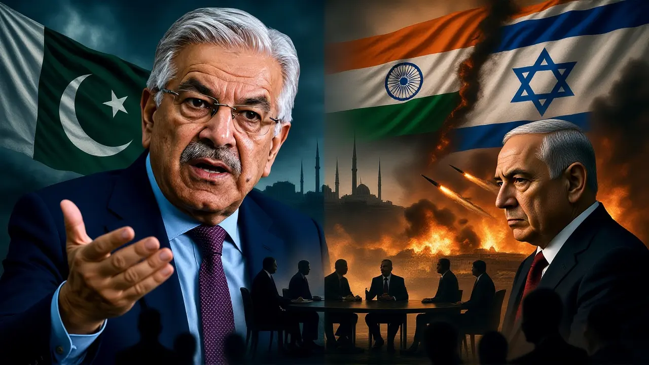 खवाजा आसिफ का विवादित बयान: भारत और इजरायल को बताया मुस्लिमों का दुश्मन